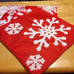 Holiday Decor, Christmas snowflakes pillow covers